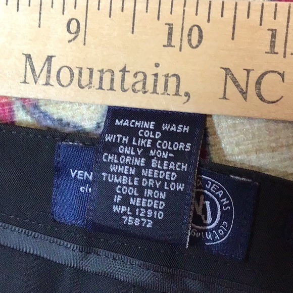 🖤 VENEZIA Stretch Black Chrome Full Zip Unlined Fitted Knee Length - Picture 5 of 9